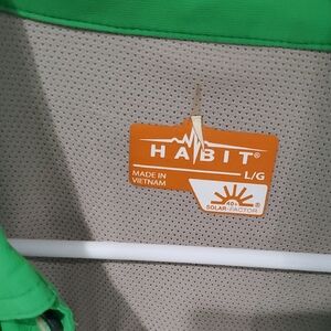 Habit Men's Green Casual Button Down Shirt